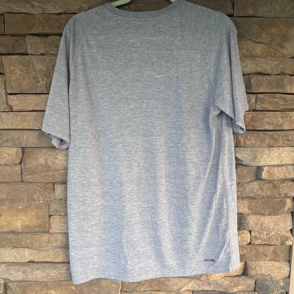 Adidas Gray and Red‎ Short Sleeve Tees
